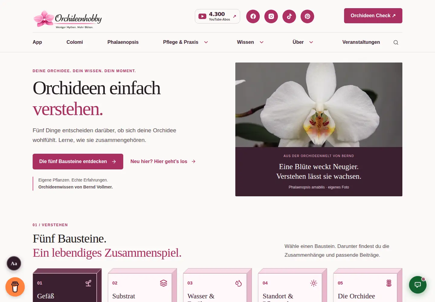 Screenshot of orchideenhobby.de