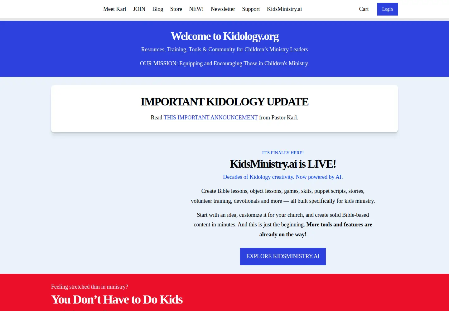 Screenshot of kidology.org