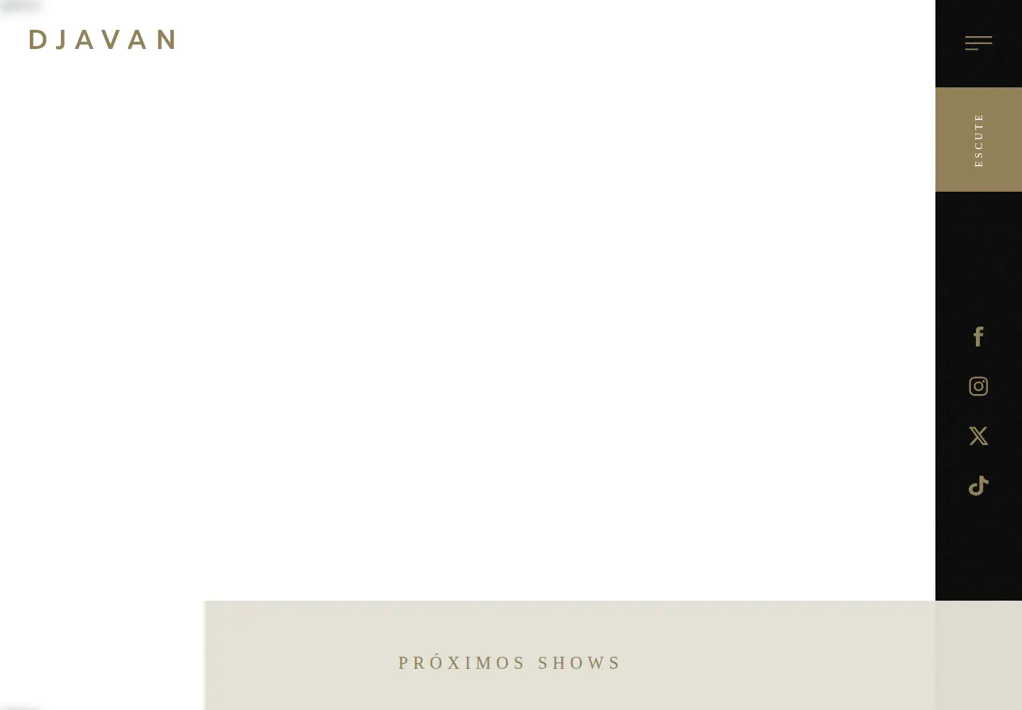 Captured homepage of djavan.com.br in the current scan
