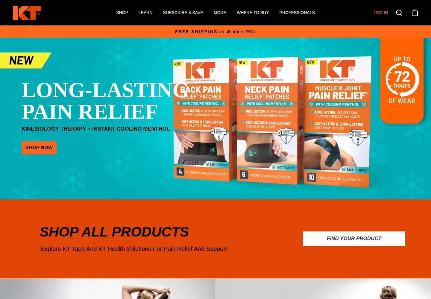Screenshot of kttape.com