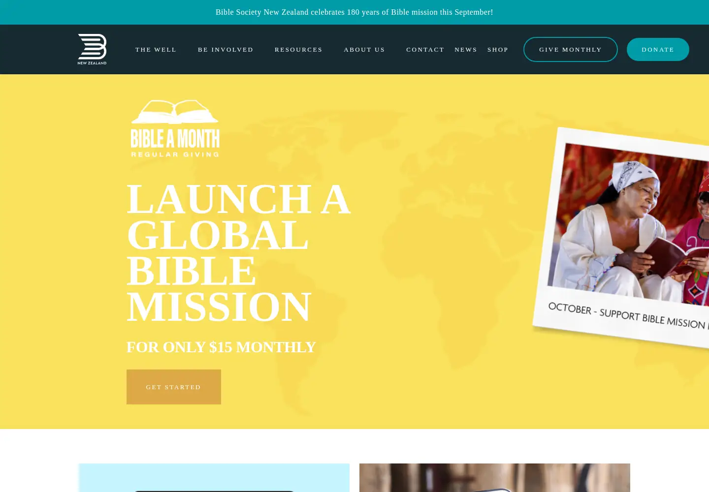Screenshot of biblesociety.org.nz