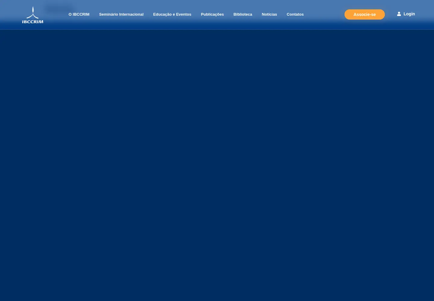 Screenshot of ibccrim.org.br
