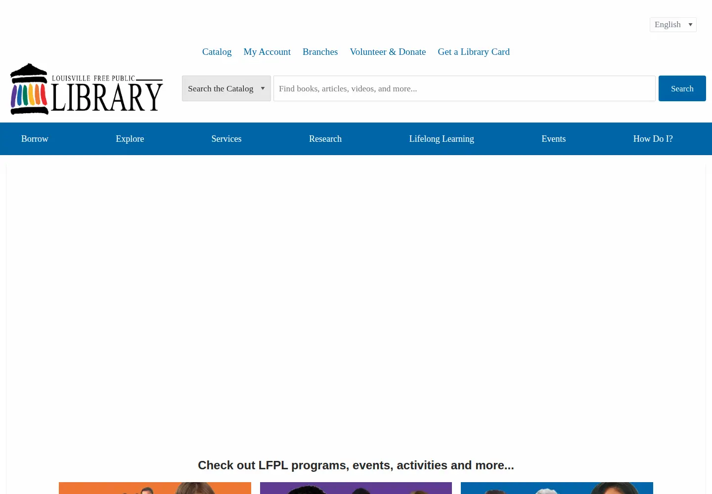 Screenshot of lfpl.org