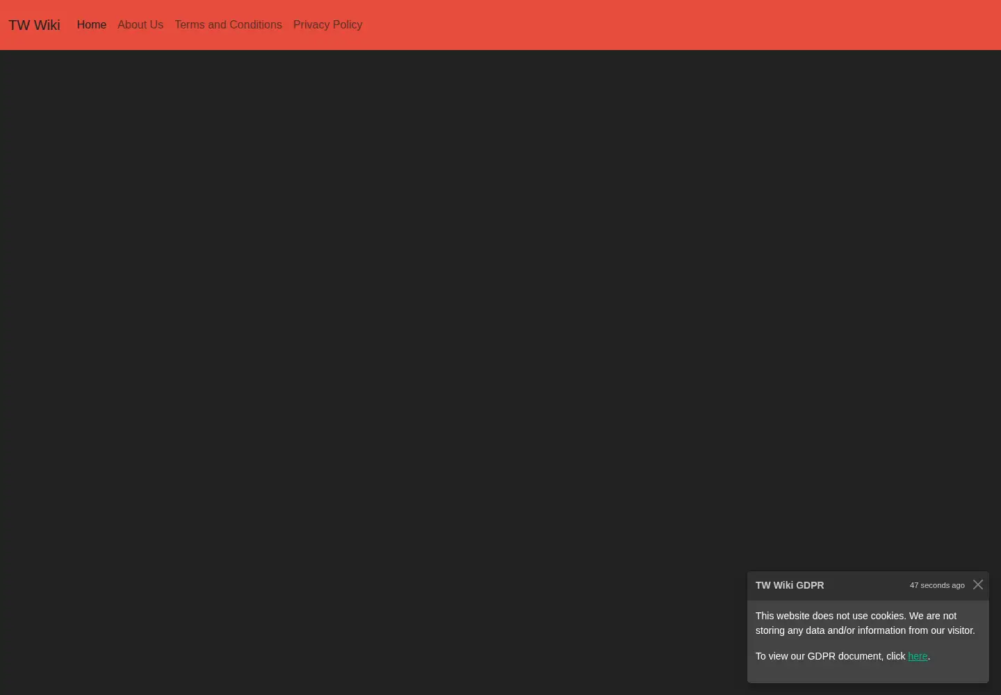 Captured homepage of twwiki.com in the current scan