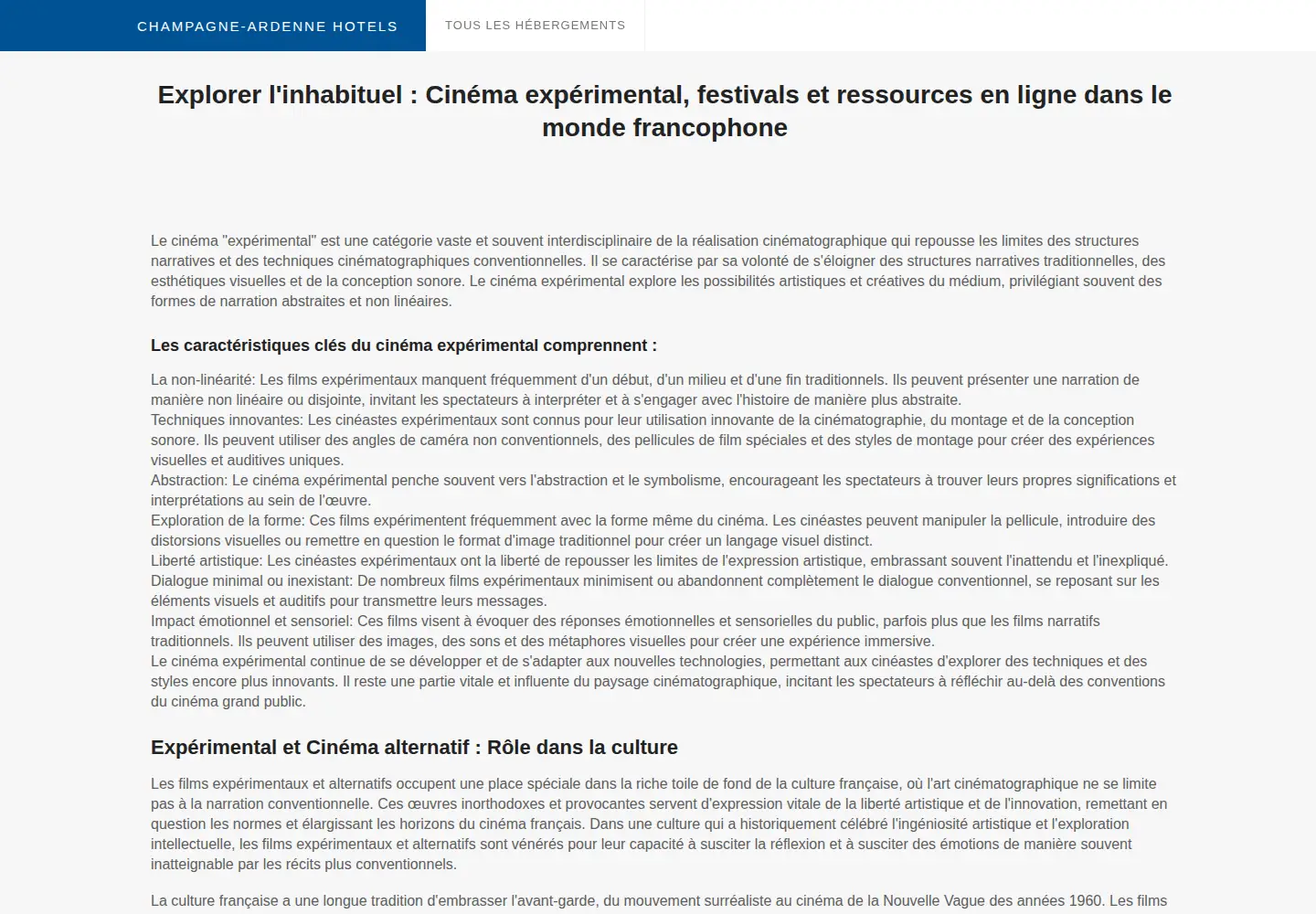 Screenshot of cineastes.net