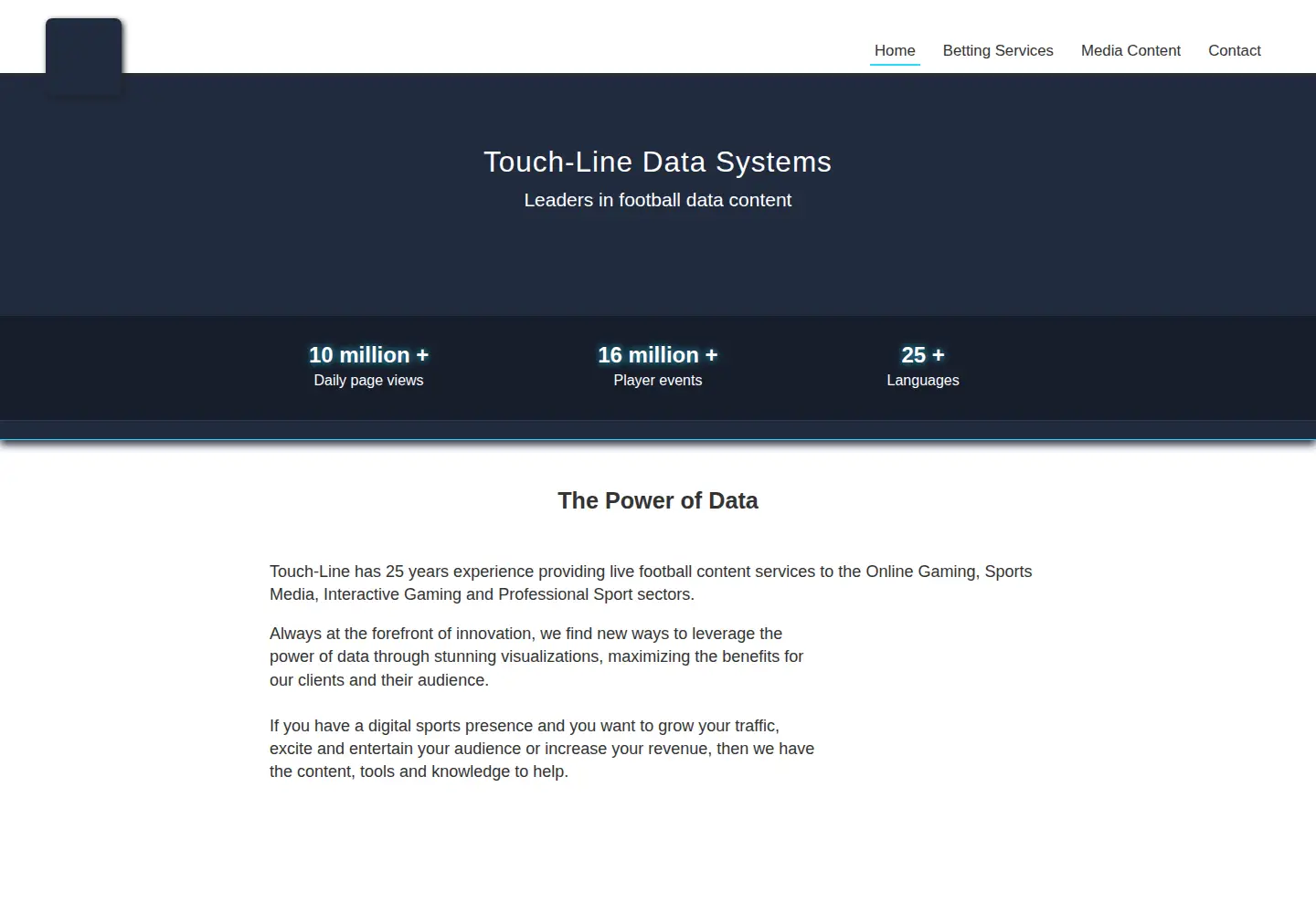 Screenshot of touch-line.com