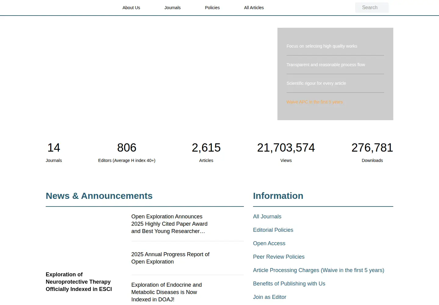 Screenshot of explorationpub.com