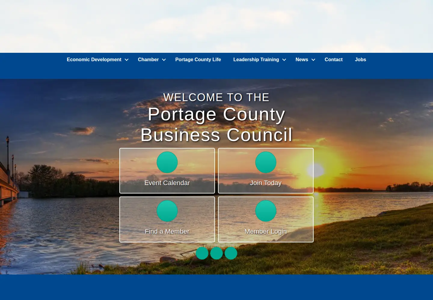 Screenshot of portagecountybiz.com