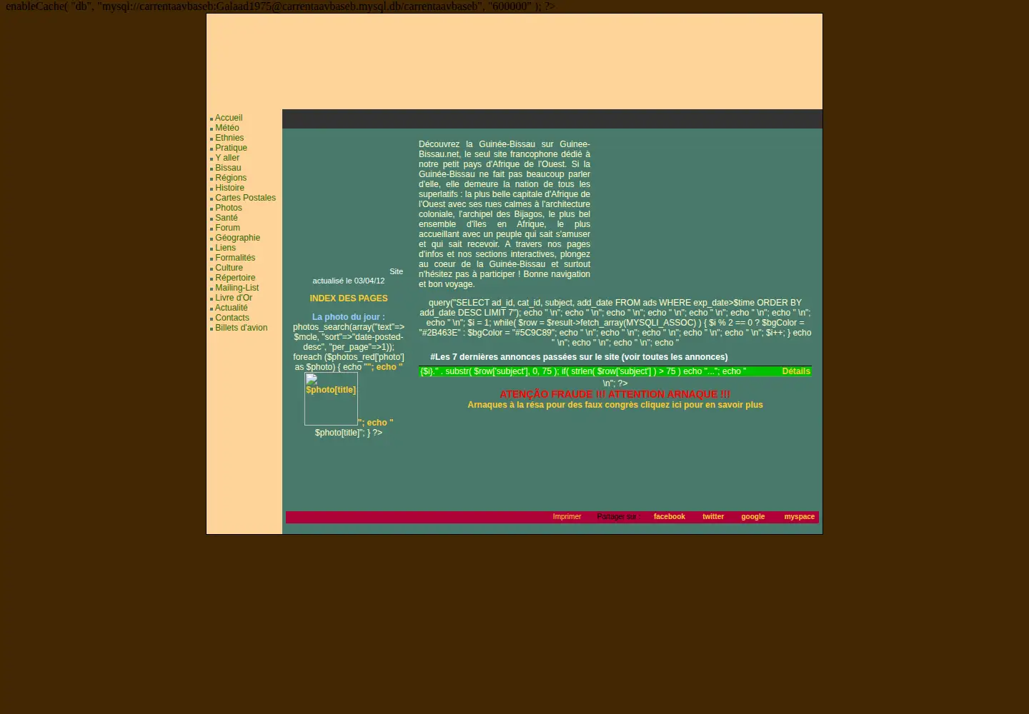 Screenshot of guinee-bissau.net