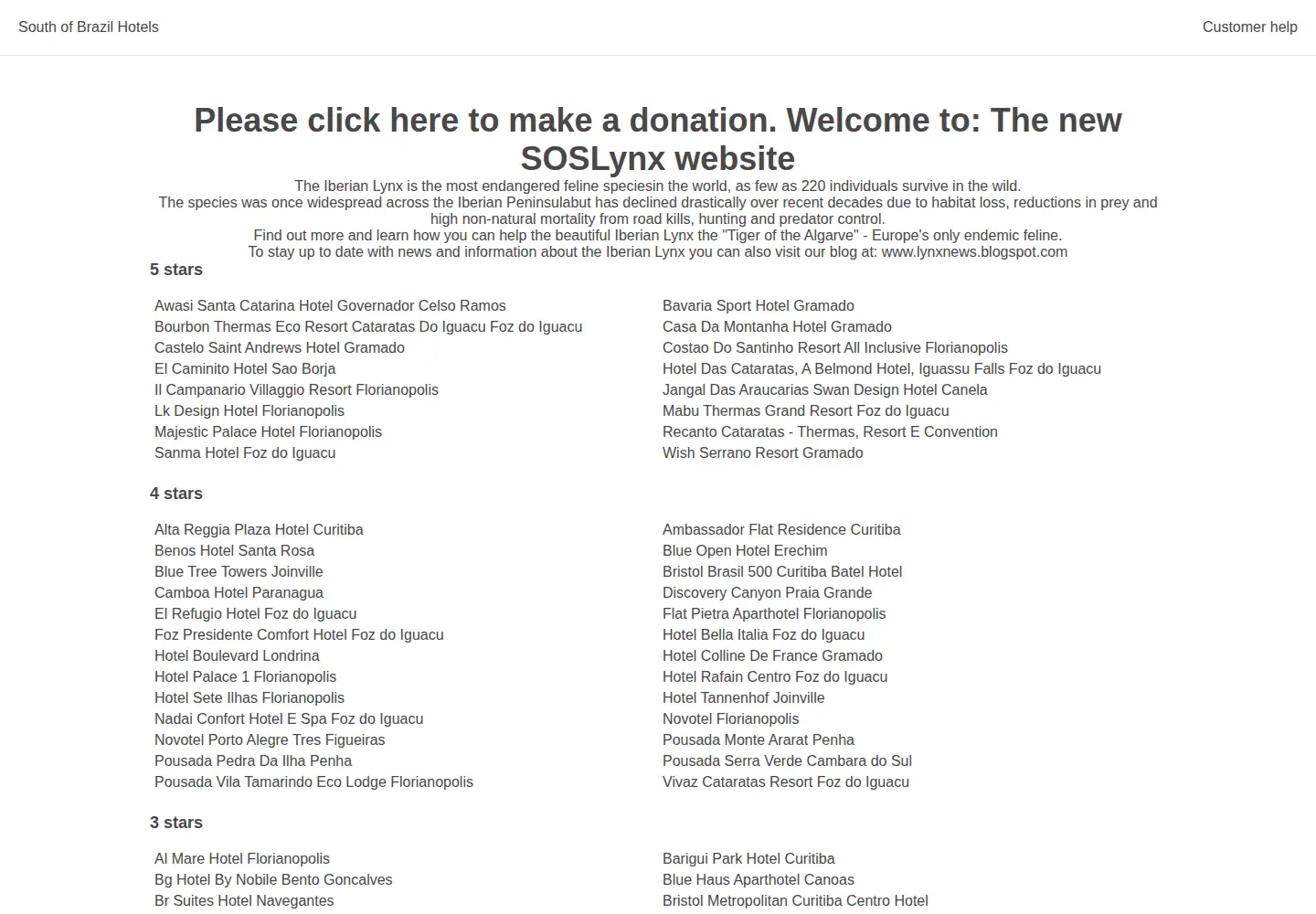 Screenshot of soslynx.org