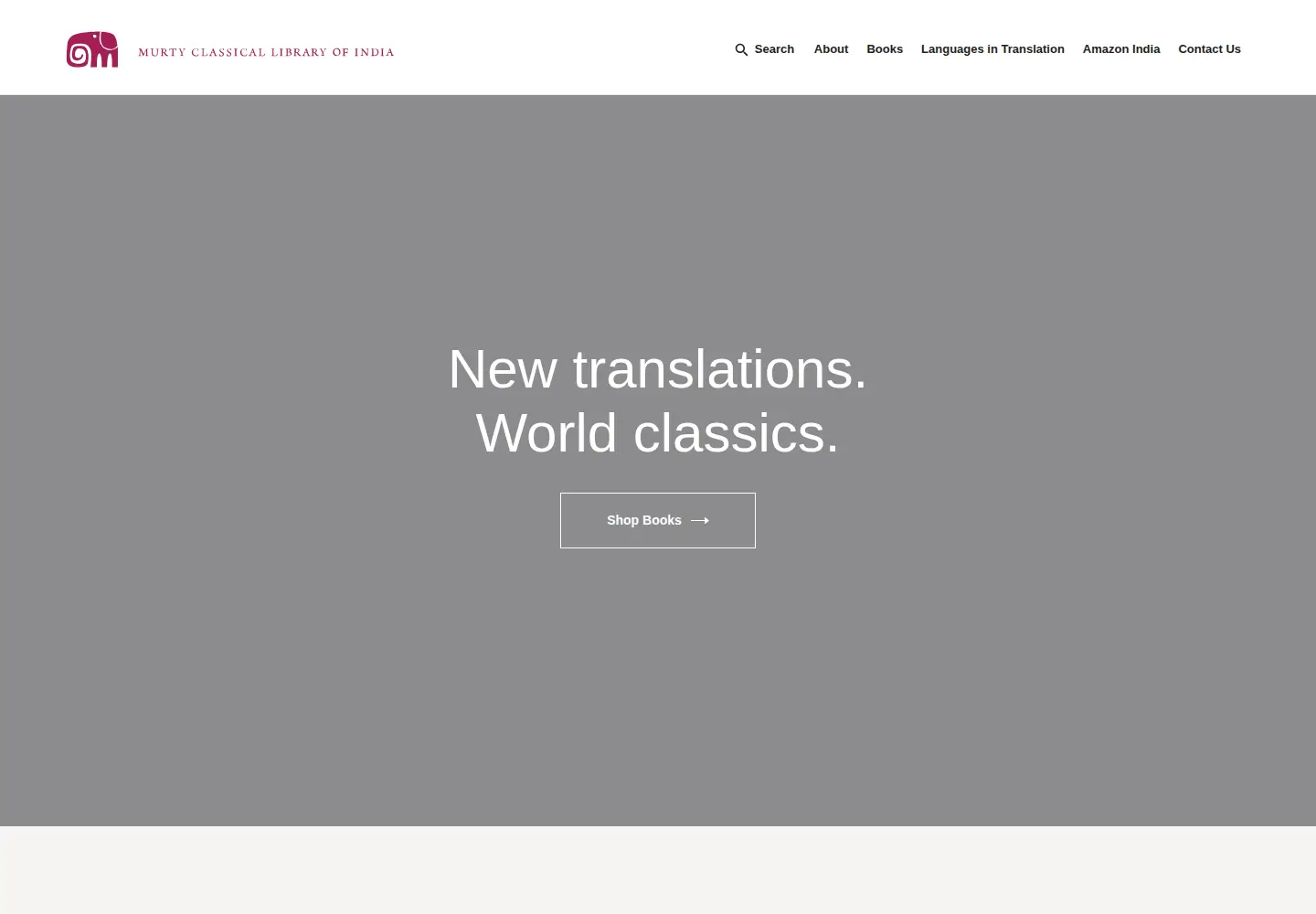 Captured homepage of murtylibrary.com in the current scan