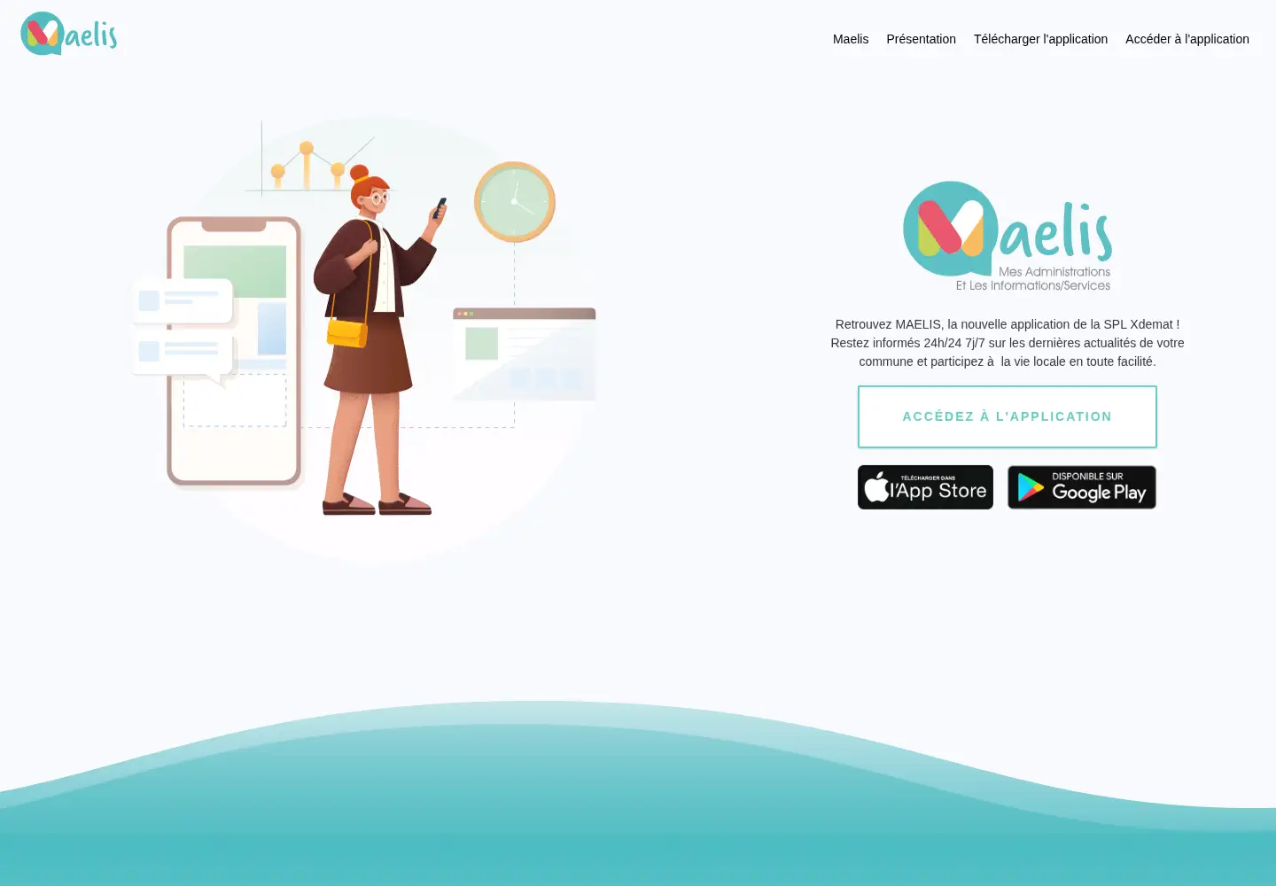 Screenshot of maelis.info