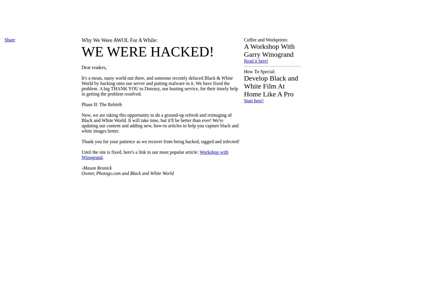 Screenshot of photogs.com