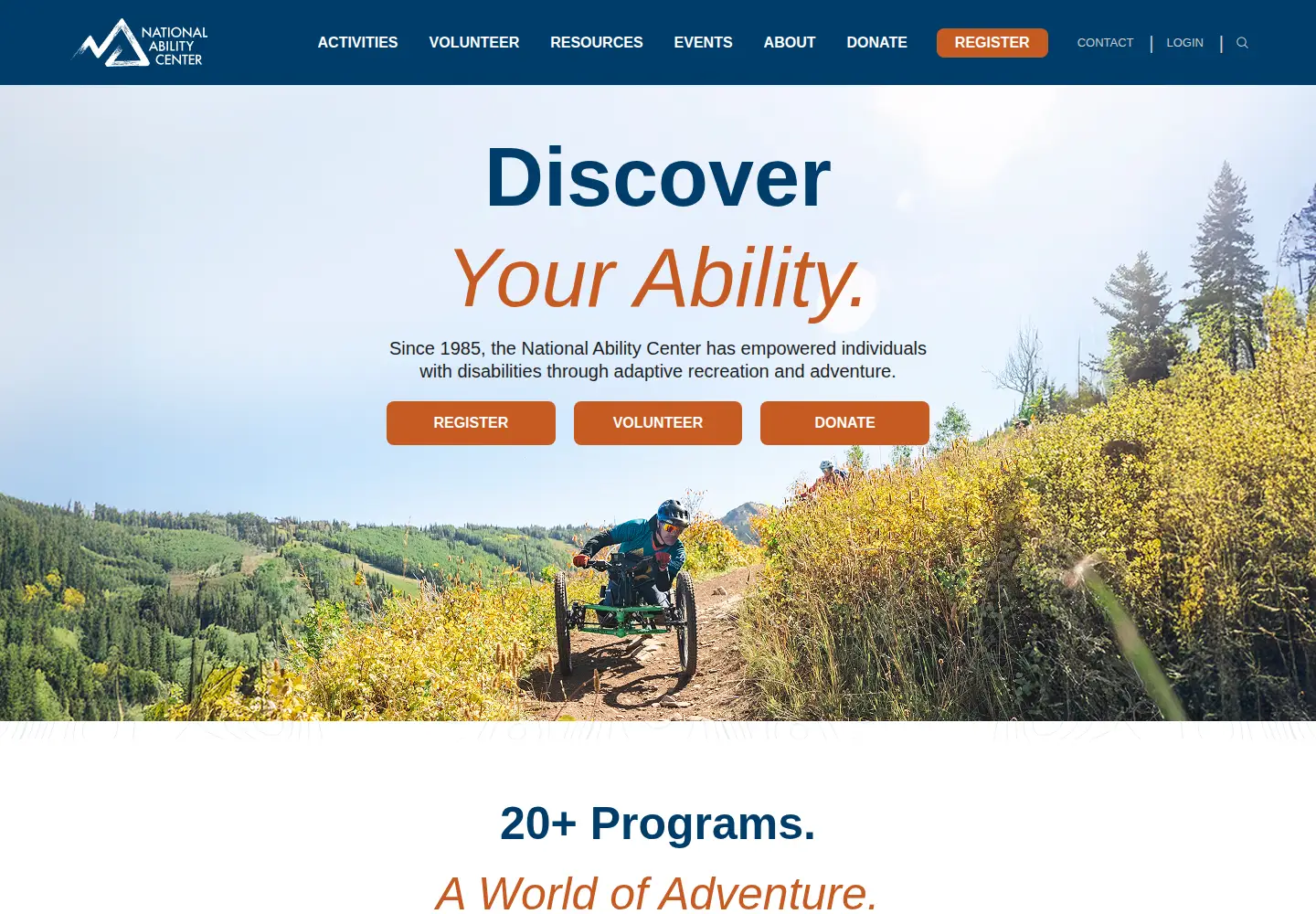 Screenshot of discovernac.org