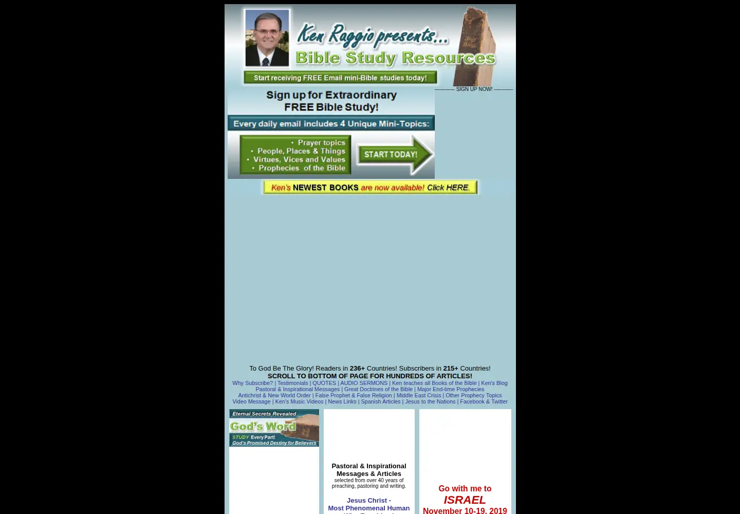 Screenshot of kenraggio.com