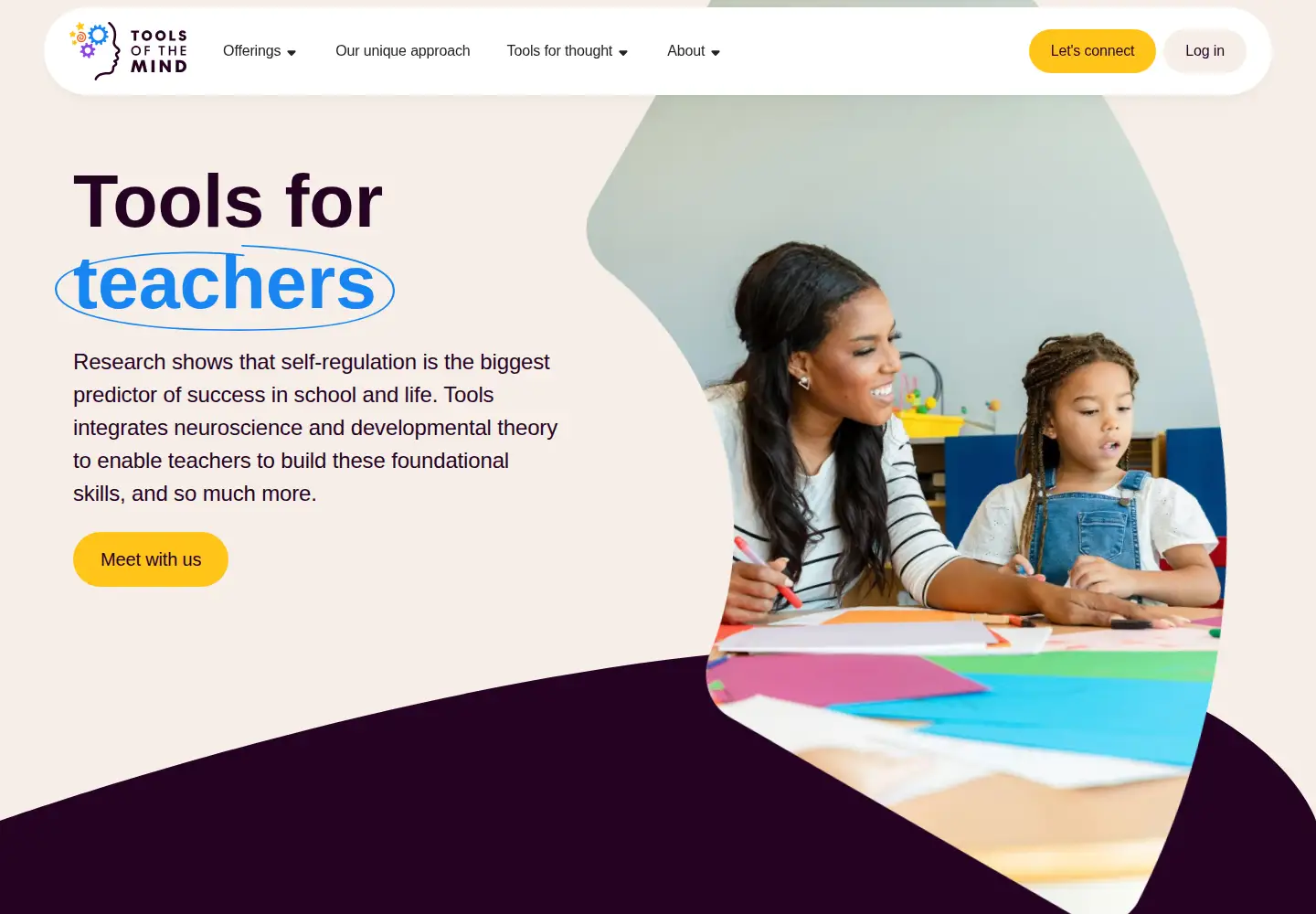 Screenshot of toolsofthemind.org