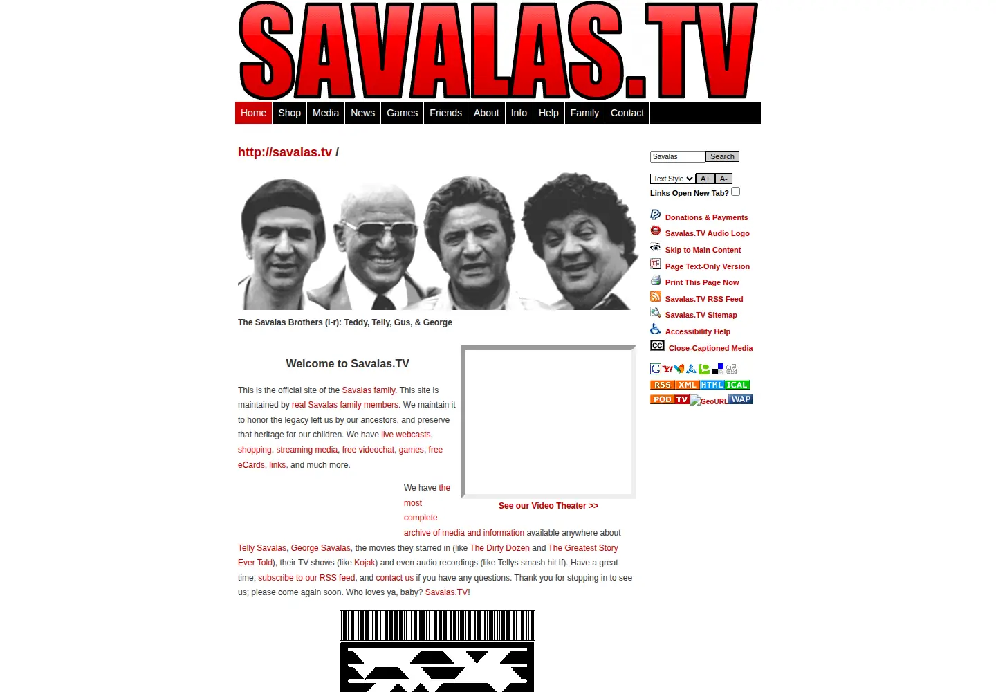 Screenshot of savalas.tv
