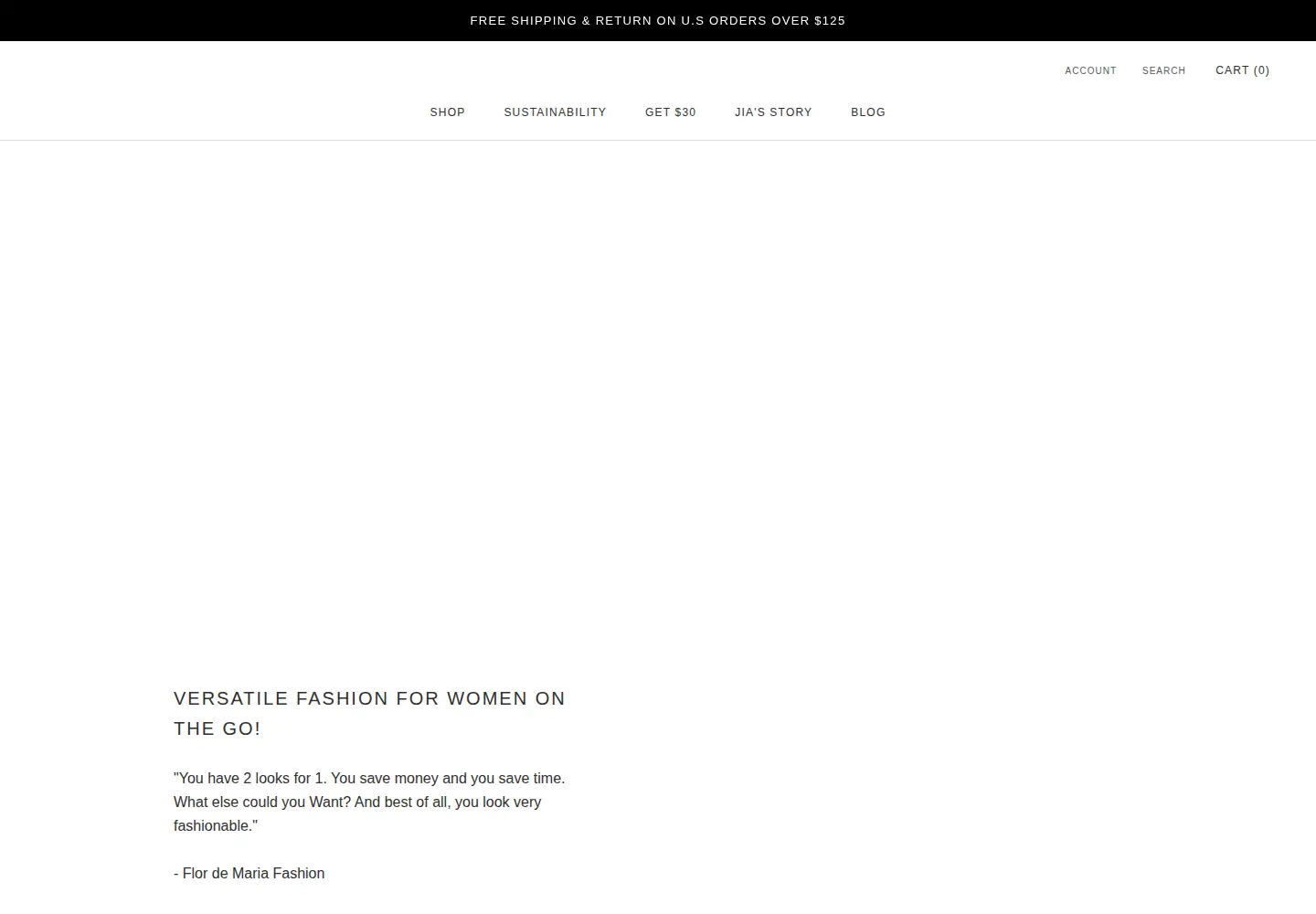 Screenshot of jiacollection.com