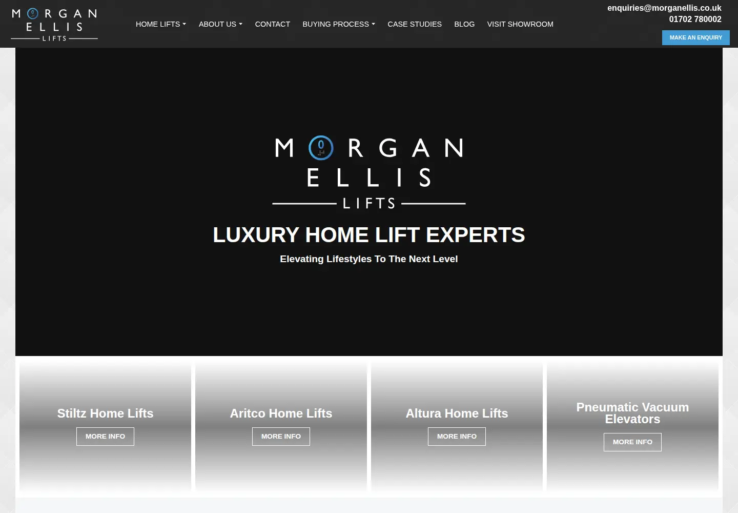 Captured homepage of morganellis.co.uk in the current scan