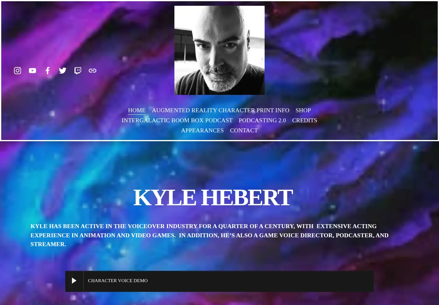 Screenshot of kylehebert.com