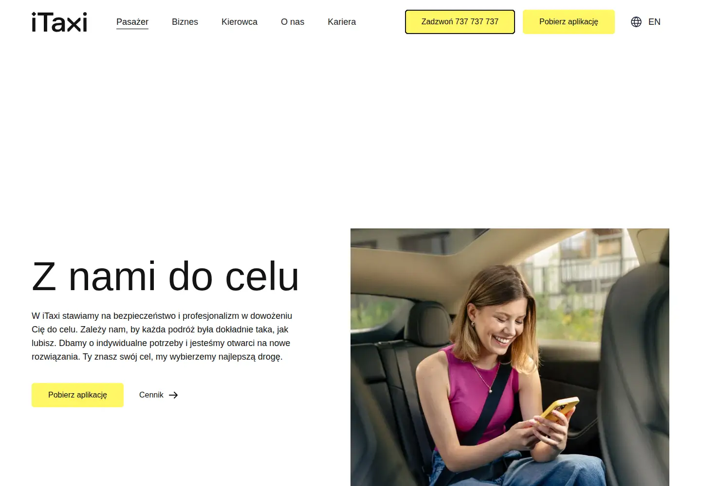 Screenshot of itaxi.pl