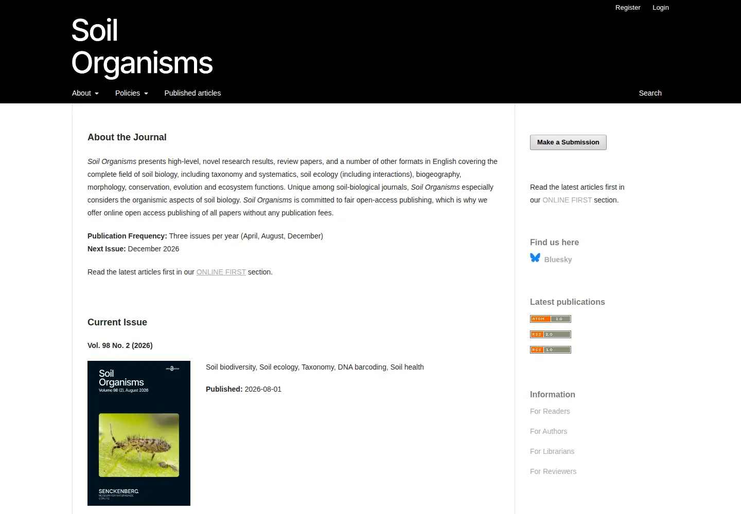 Screenshot of soil-organisms.org
