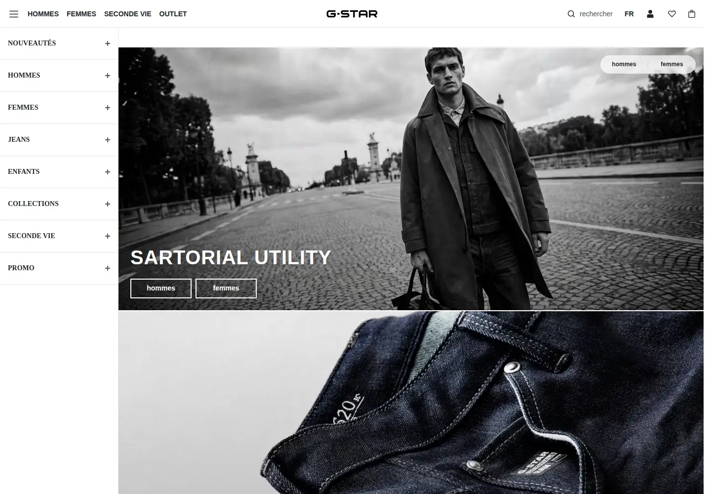 Screenshot of g-star.com
