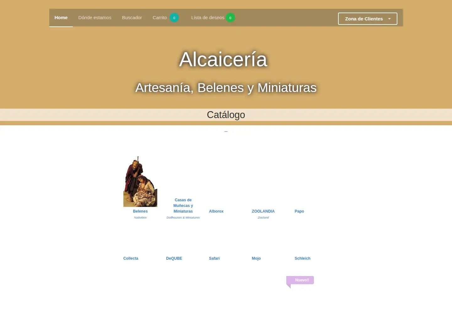 Screenshot of alcaiceria.com