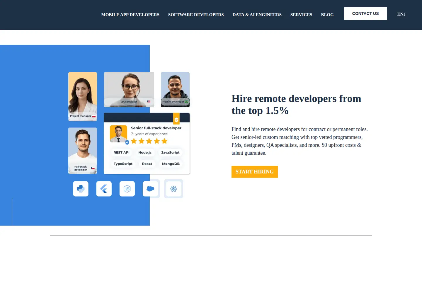Captured homepage of doit.software in the current scan