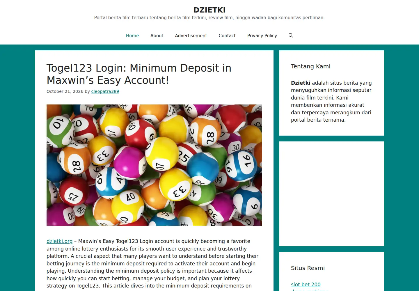 Screenshot of dzietki.org