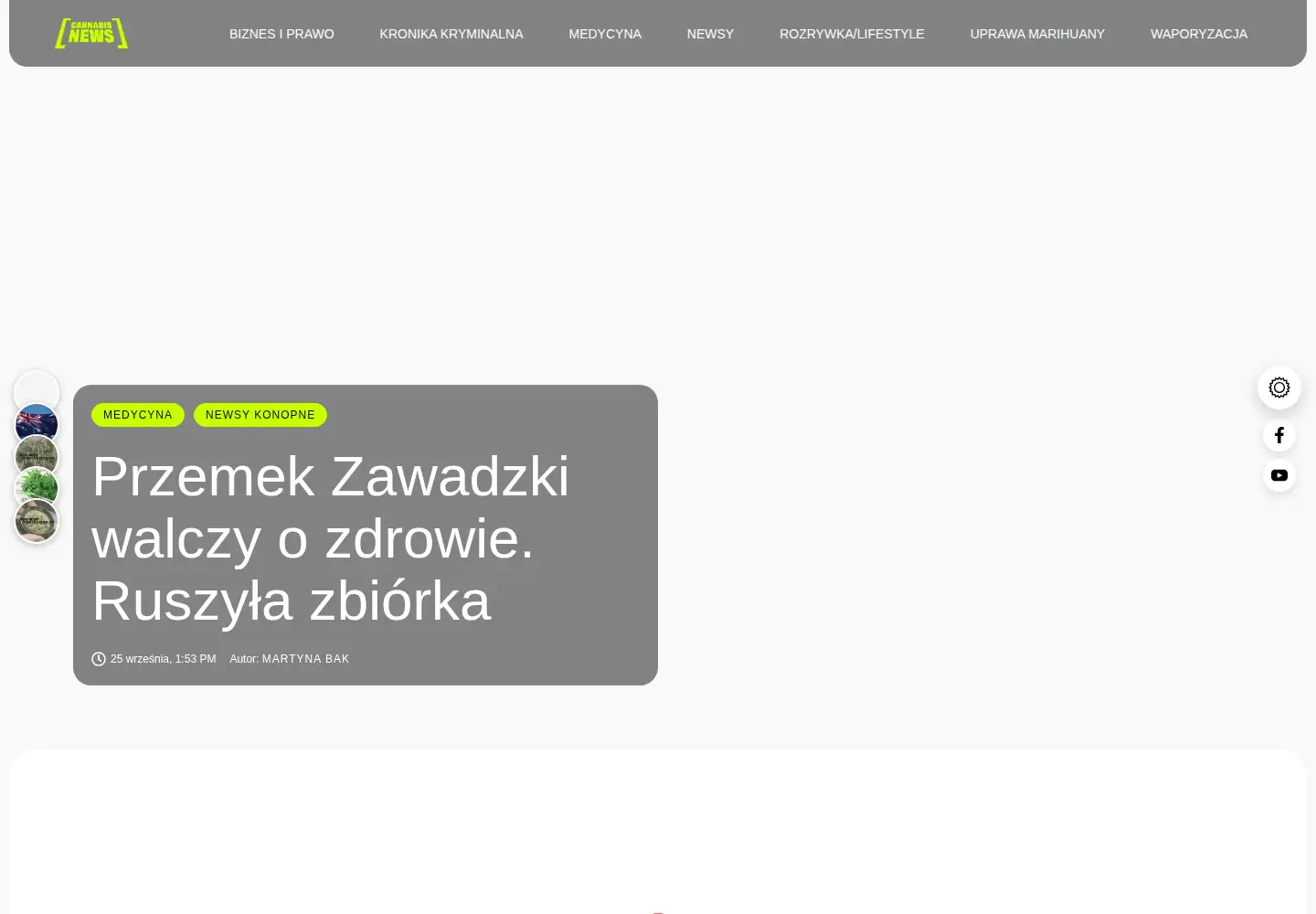 Screenshot of cannabisnews.pl