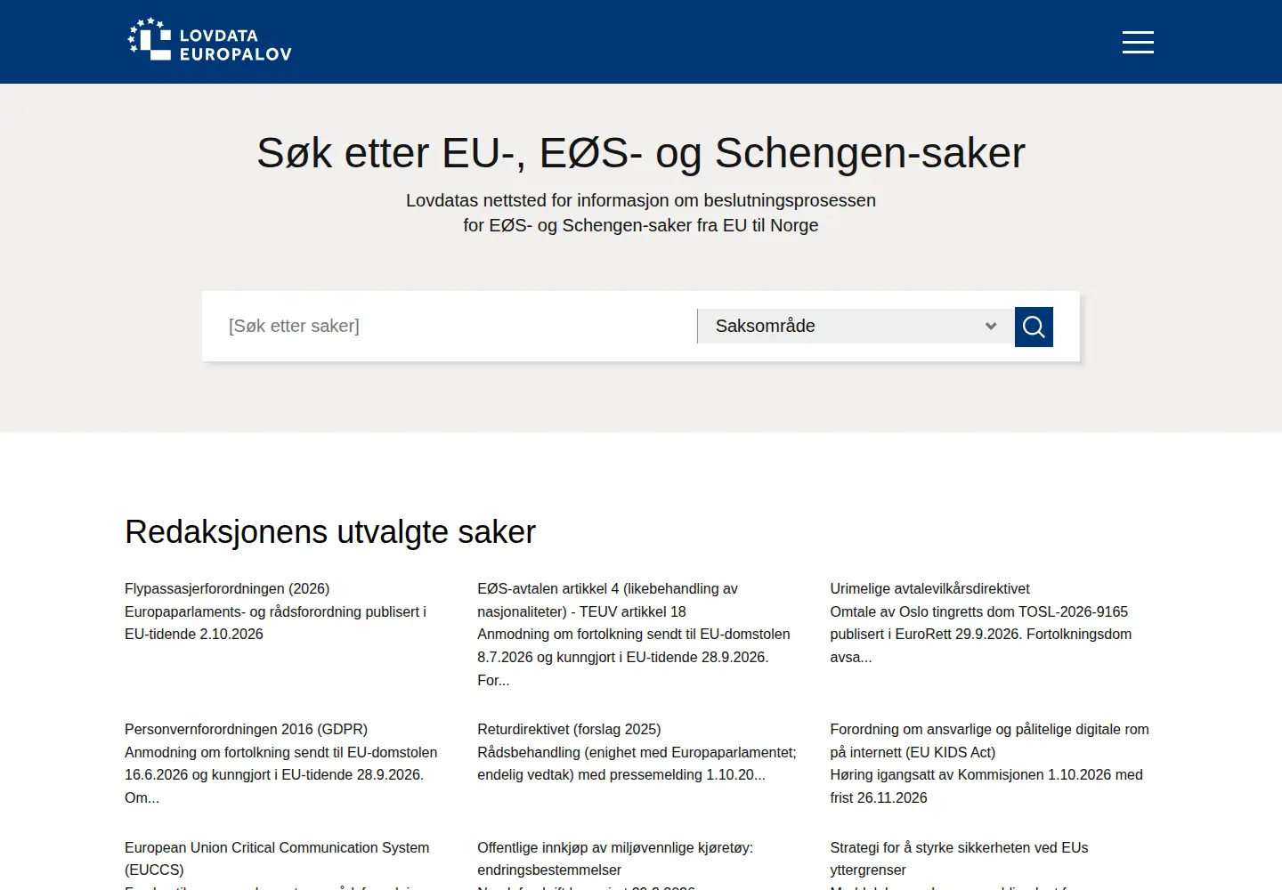Screenshot of europalov.no