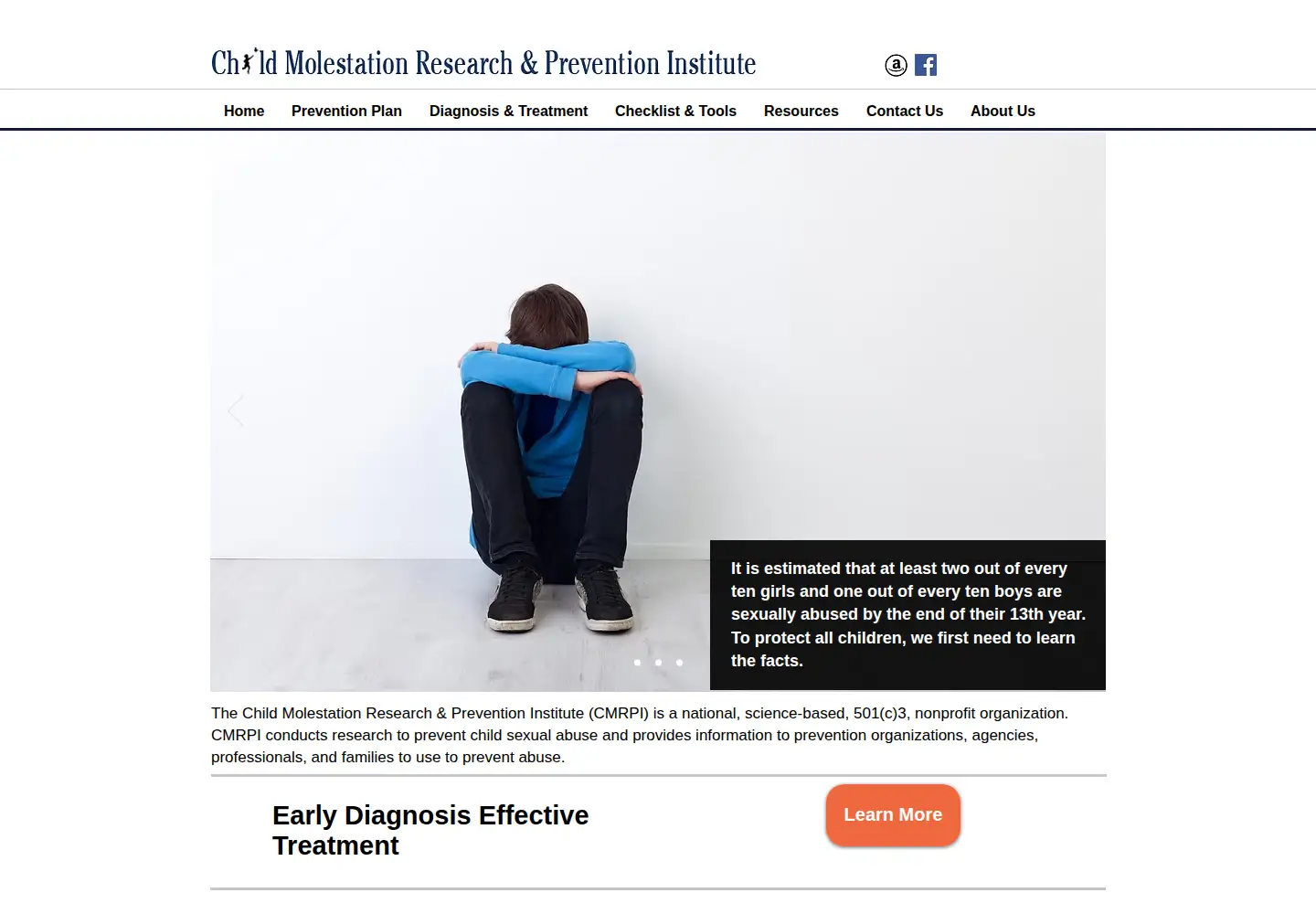 Screenshot of childmolestationprevention.org