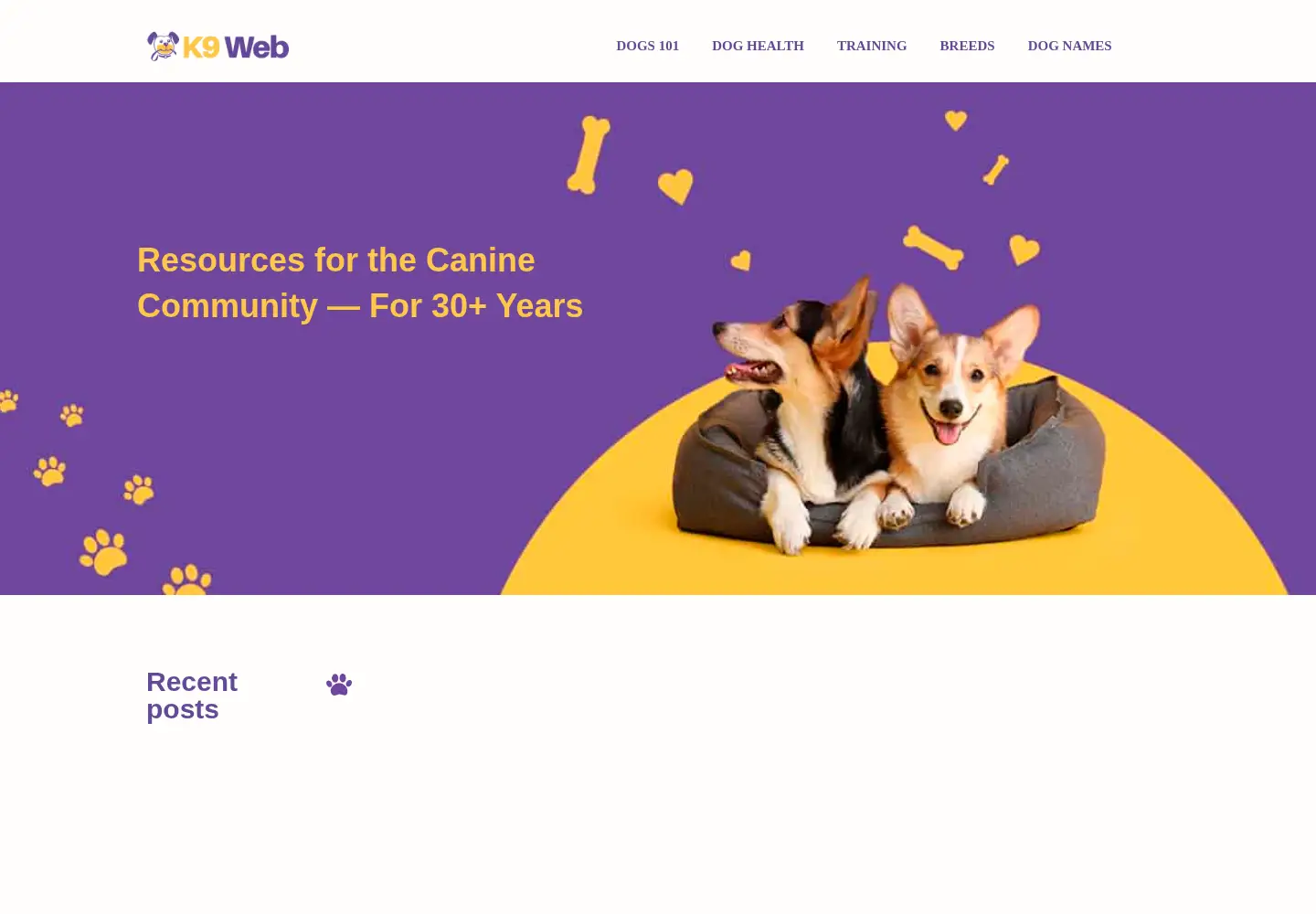 Screenshot of k9web.com