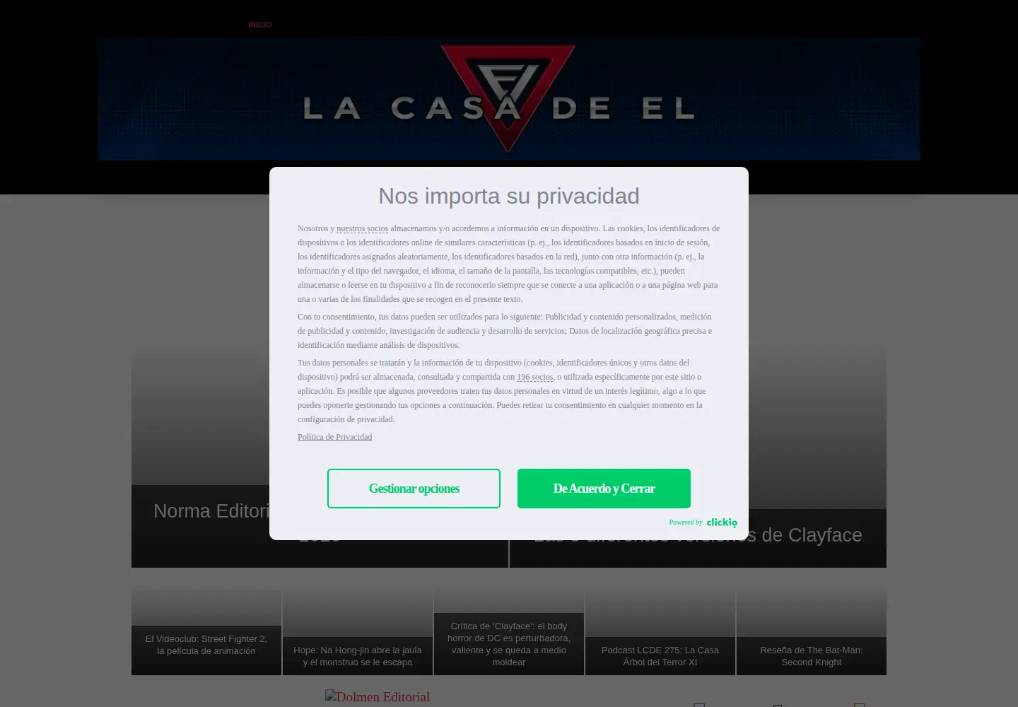 Screenshot of lacasadeel.net
