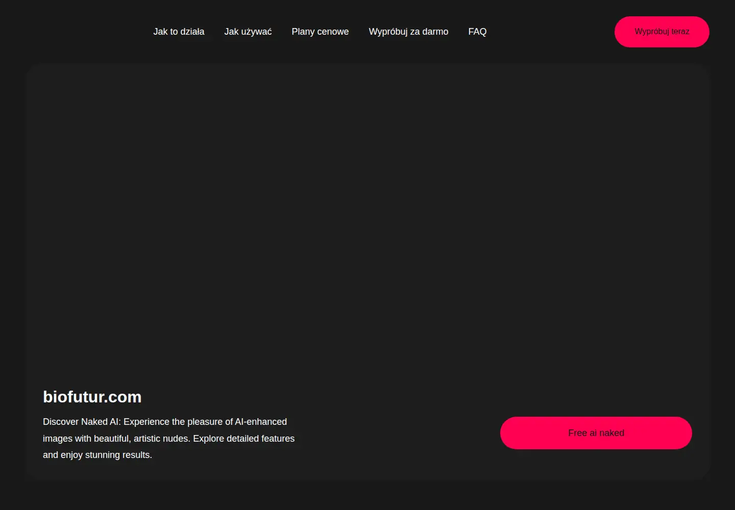 Captured homepage of biofutur.com in the current scan