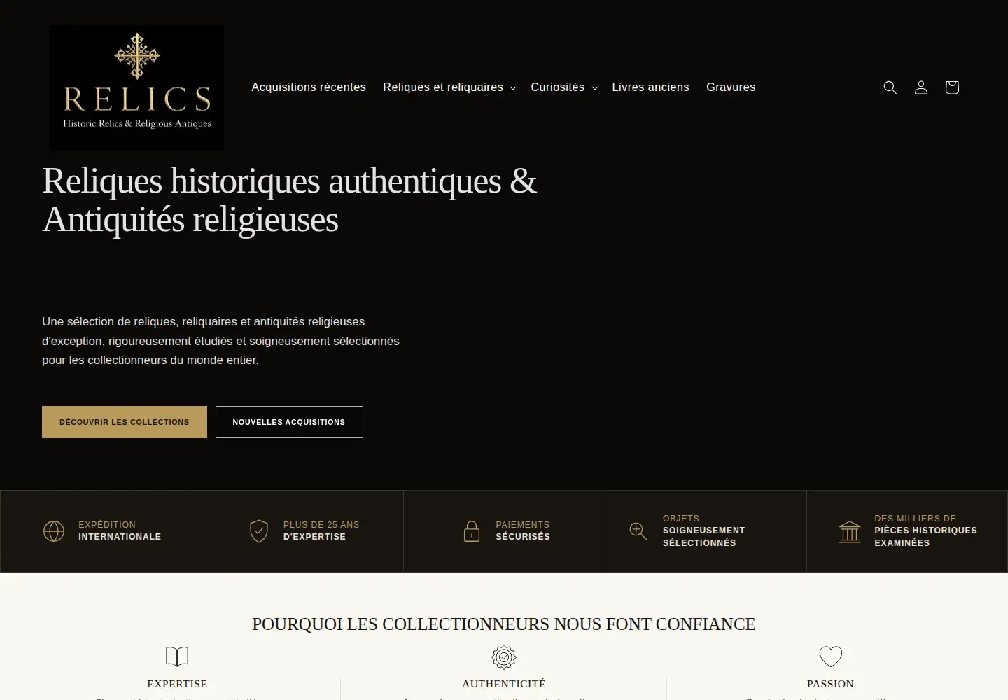 Screenshot of relics.es