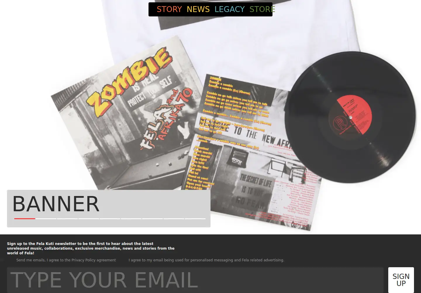 Screenshot of fela.net