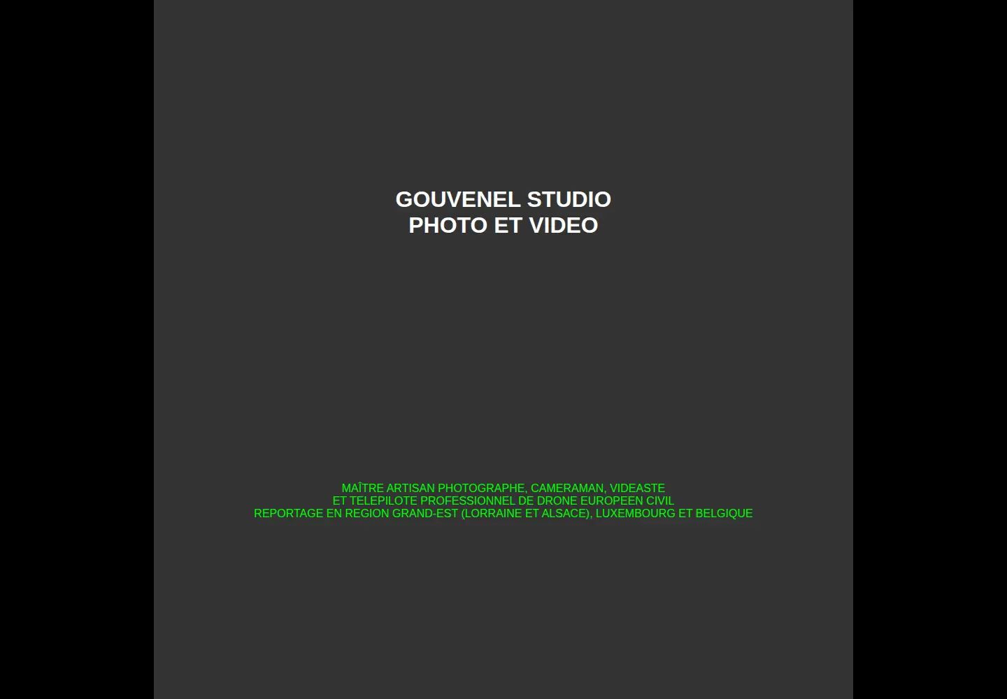 Captured homepage of gouvenelstudio.com in the current scan