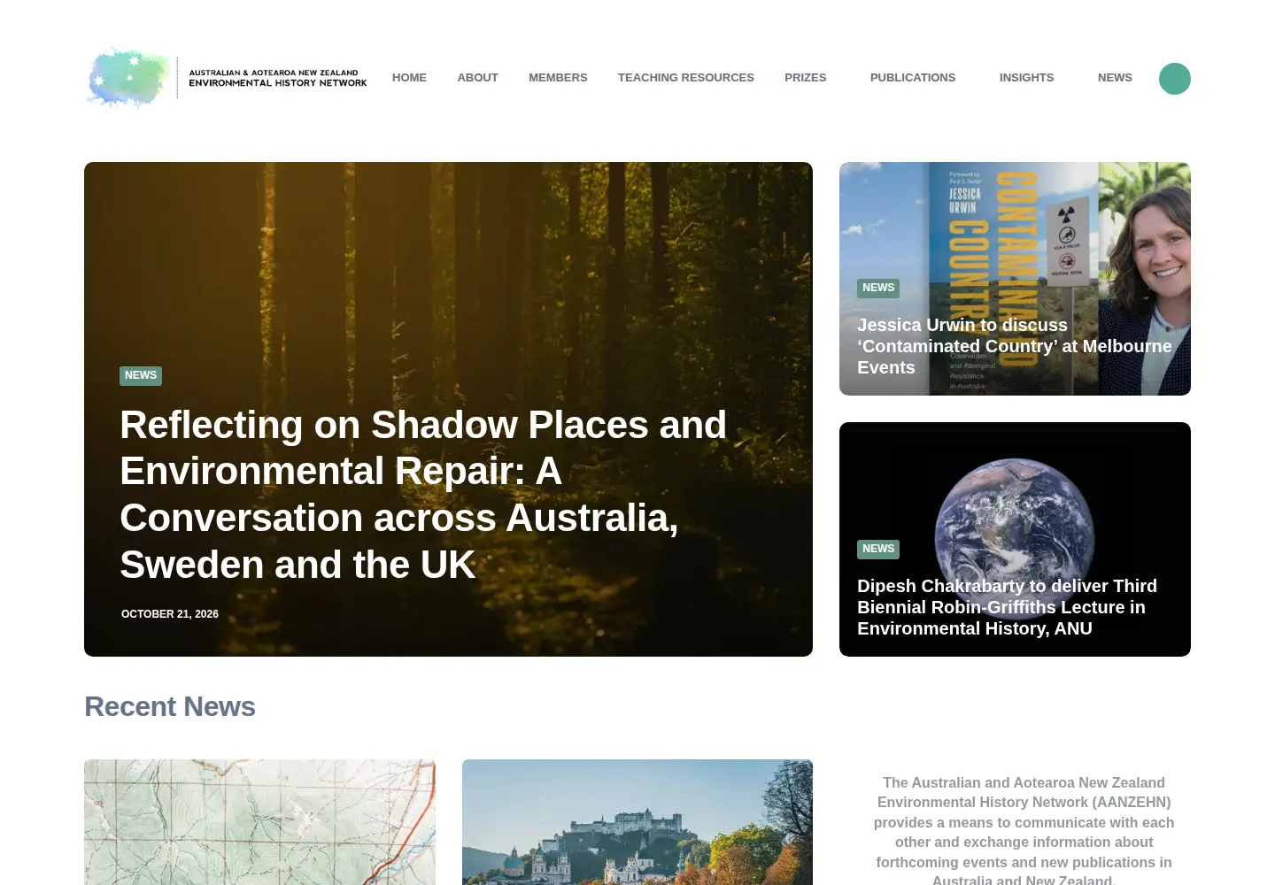 Screenshot of environmentalhistory-au-nz.org