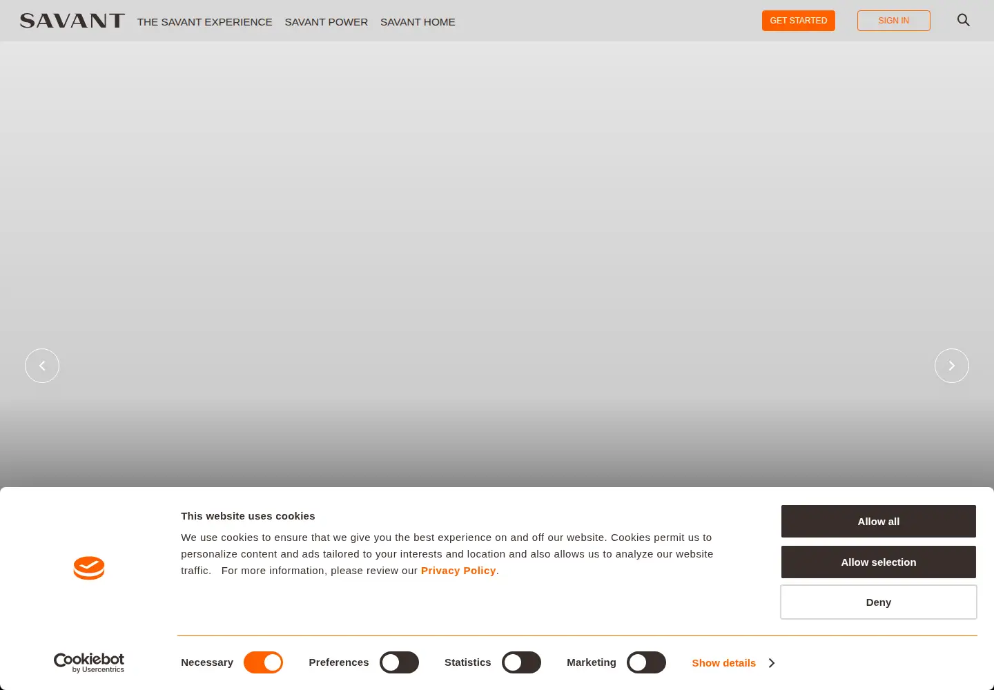 Screenshot of savant.com