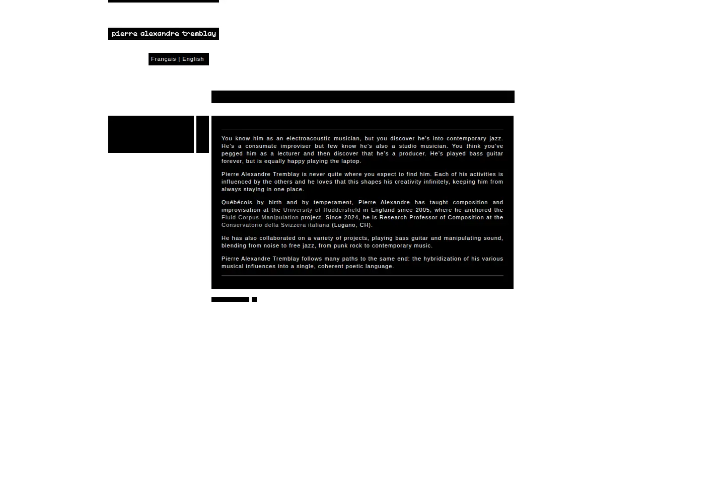 Screenshot of pierrealexandretremblay.com