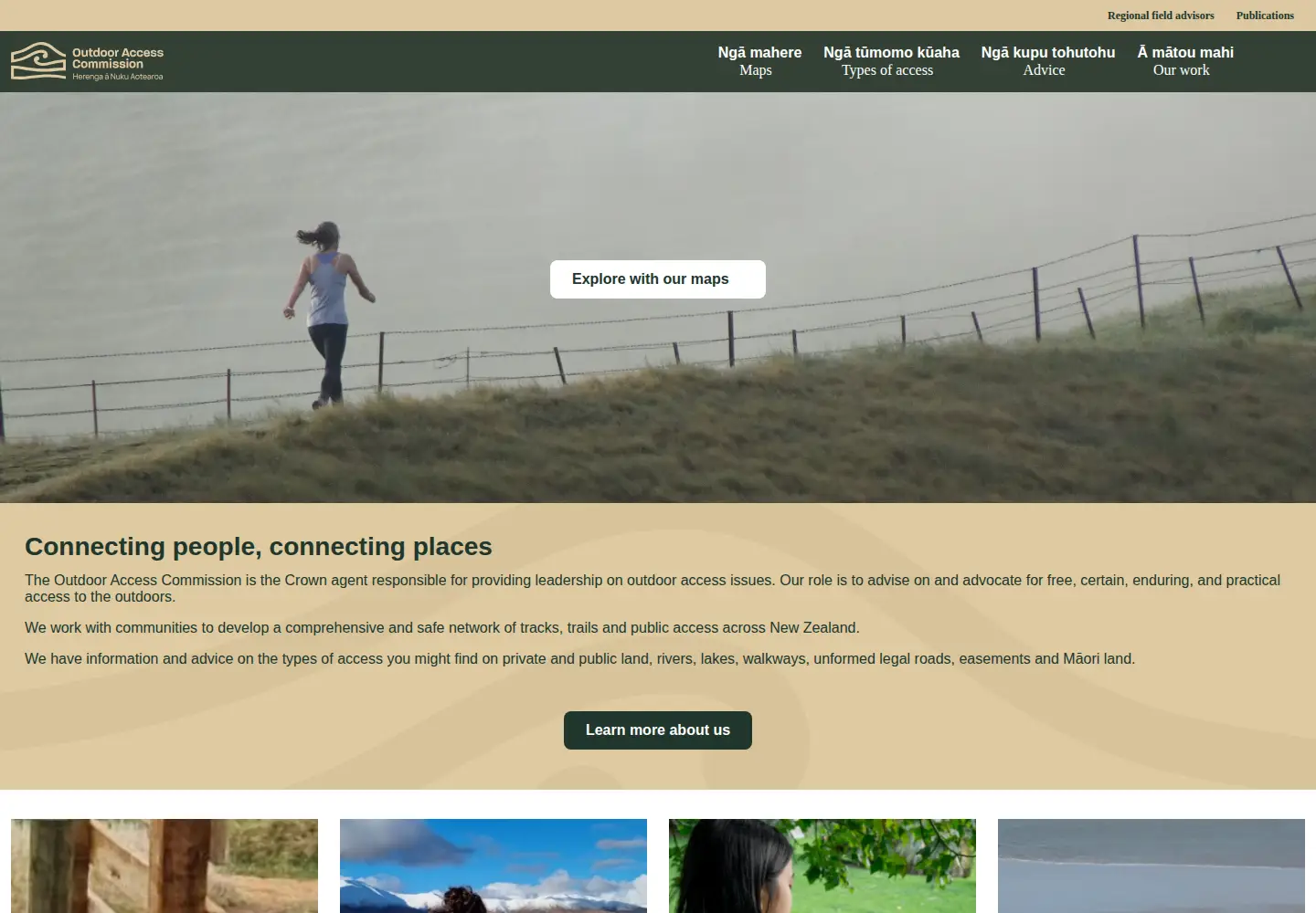 Screenshot of herengaanuku.govt.nz