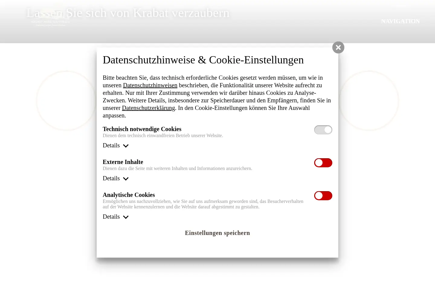 Screenshot of krabat-muehle.de