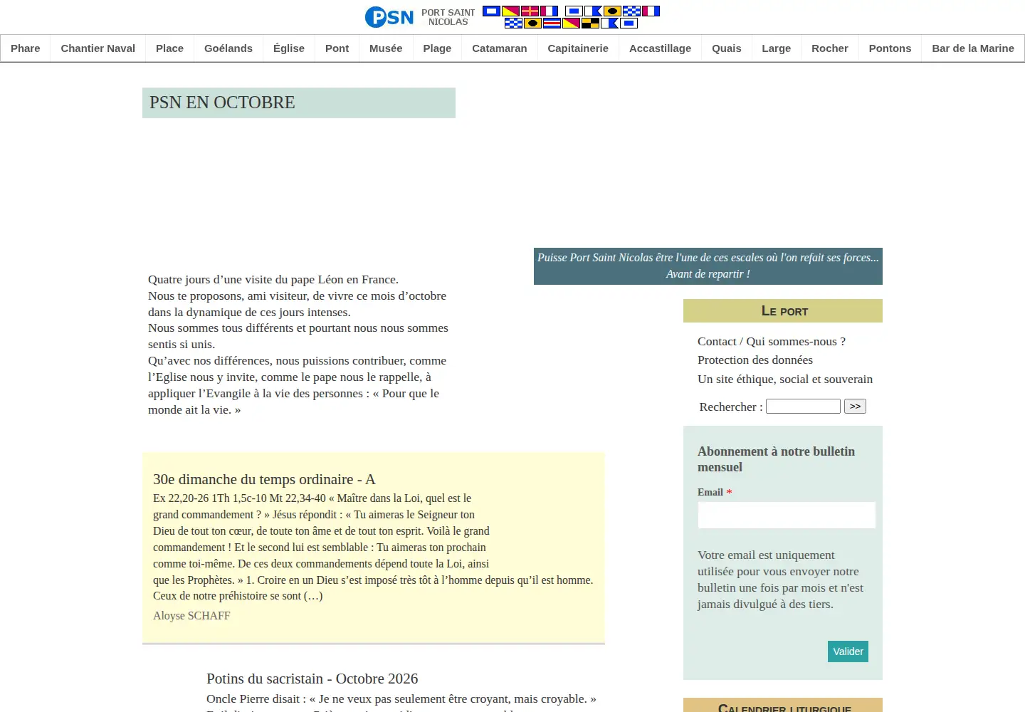 Screenshot of portstnicolas.org