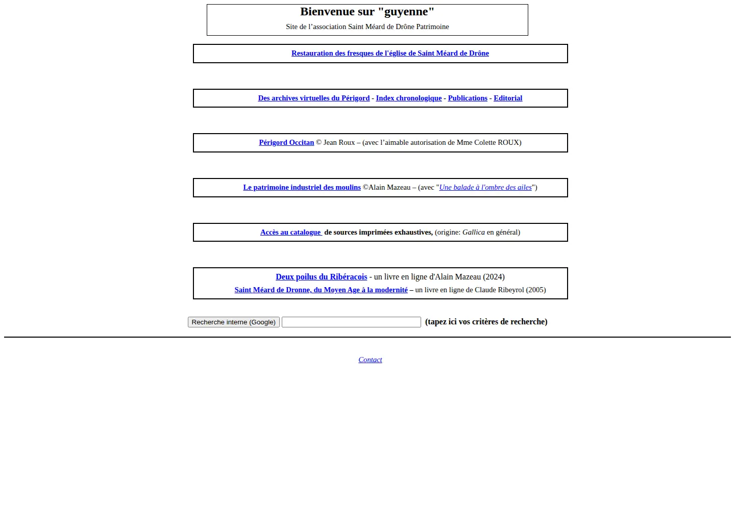 Screenshot of guyenne.fr