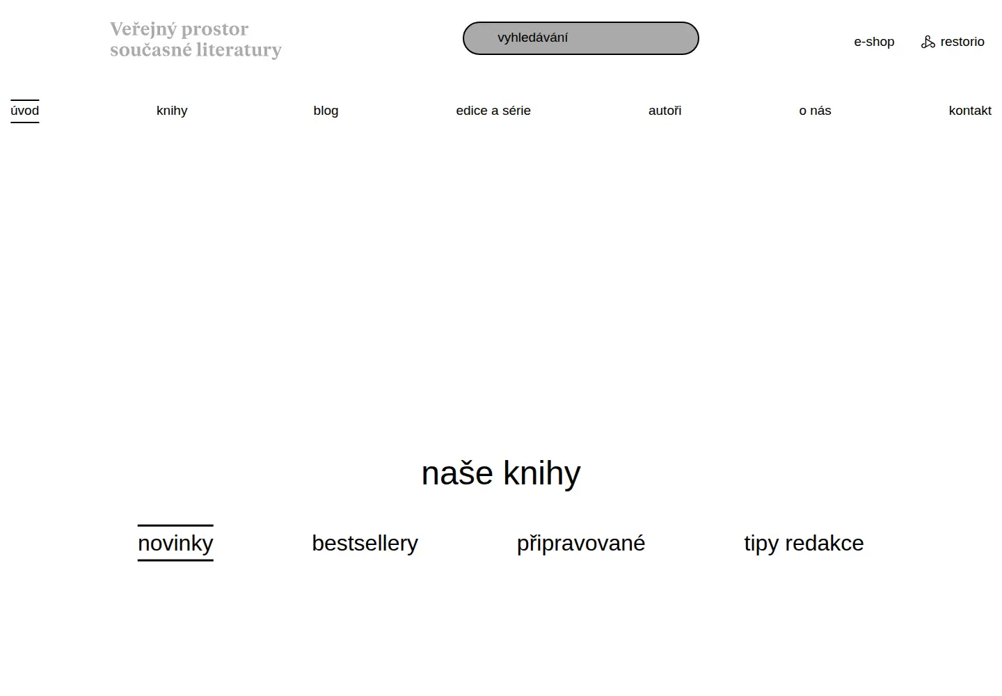 Captured homepage of knihazlin.cz in the current scan