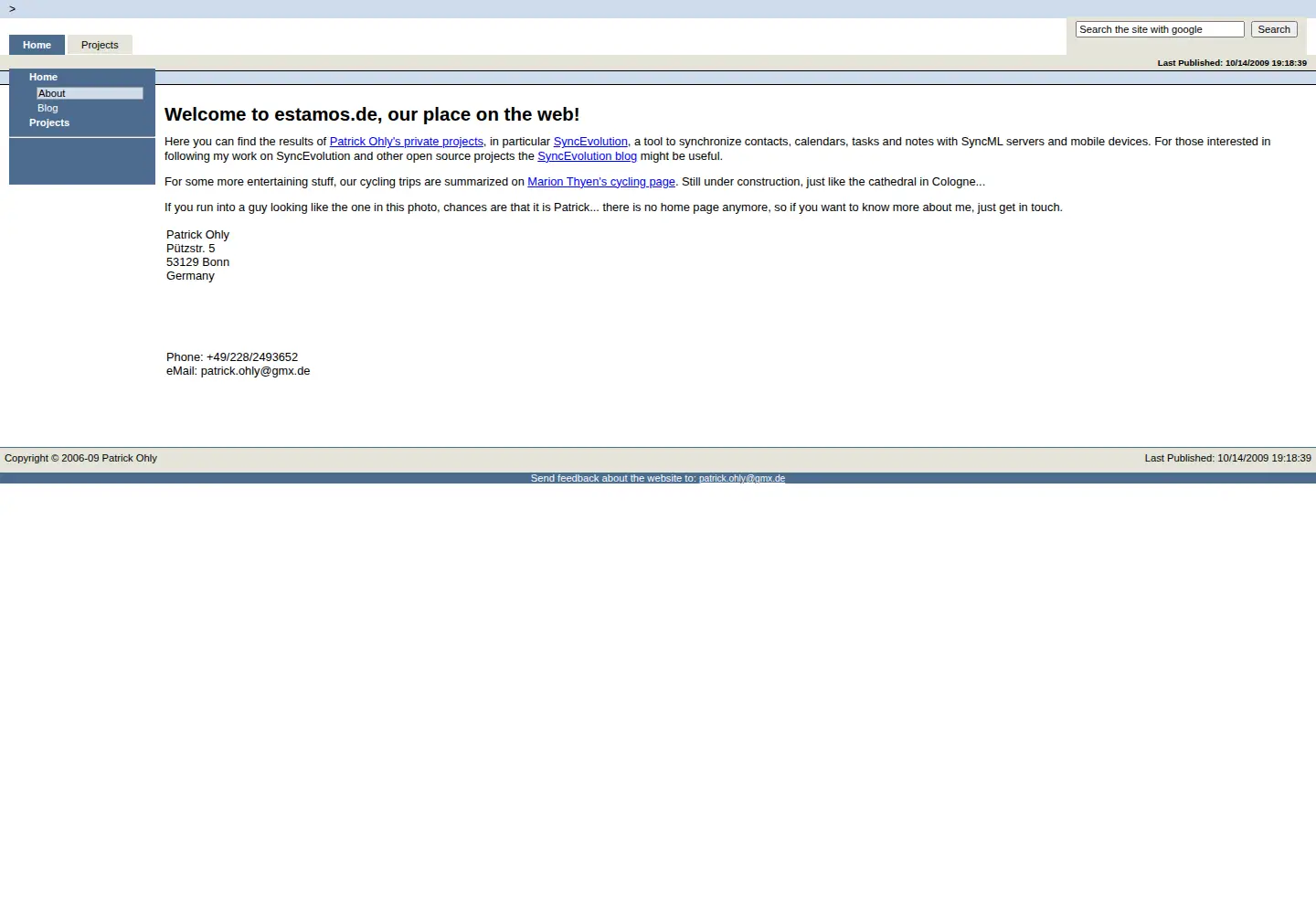 Screenshot of estamos.de