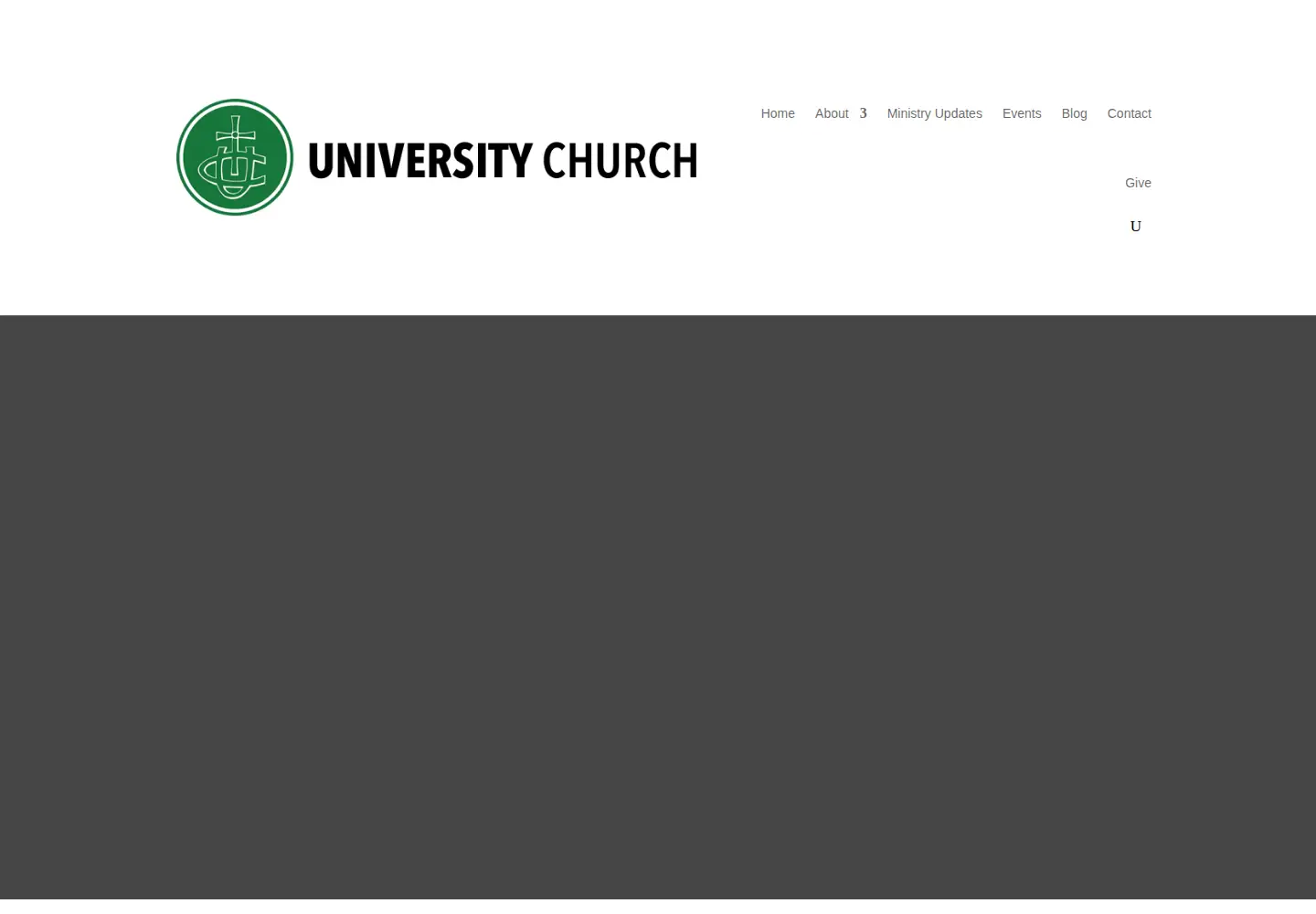 Captured homepage of universitychurchchicago.org in the current scan