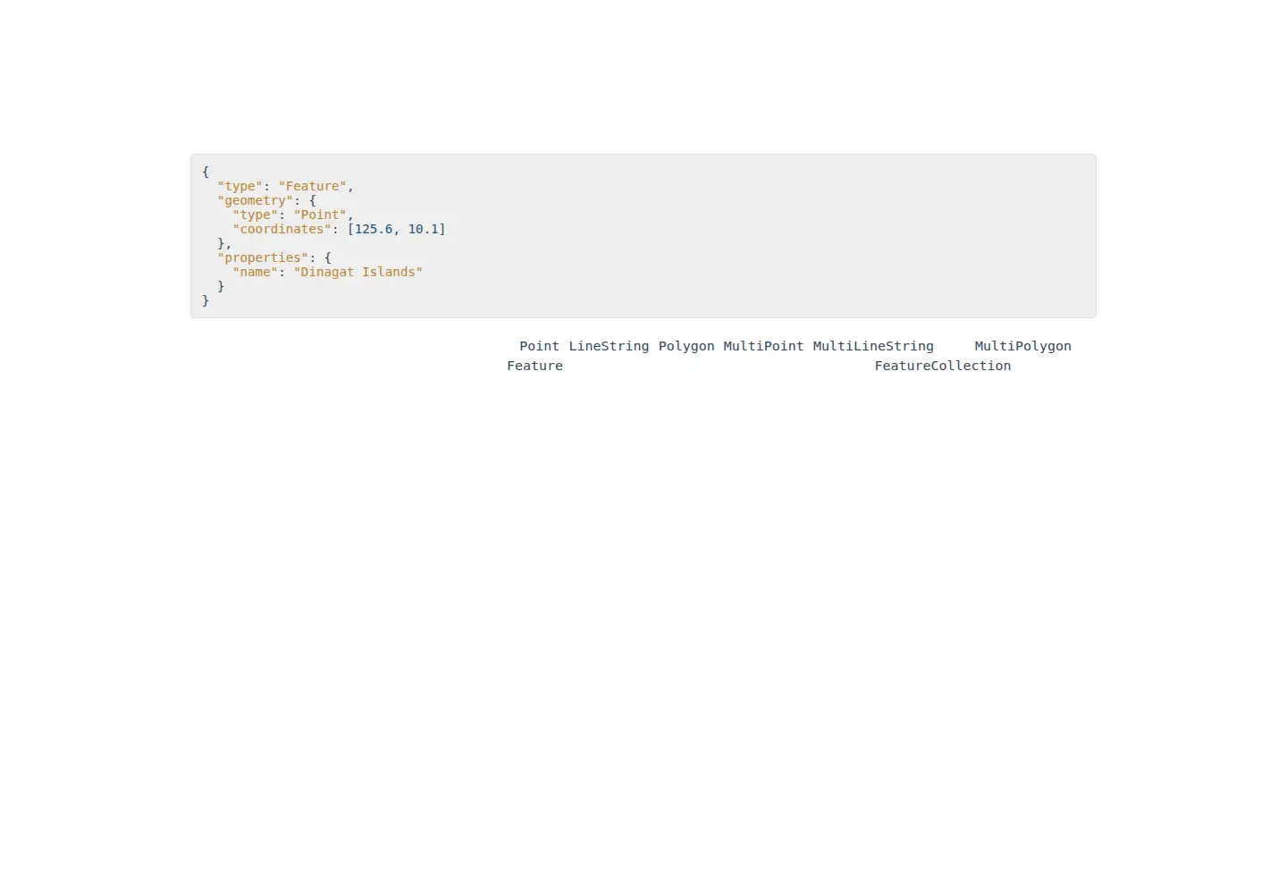 Screenshot of geojson.org